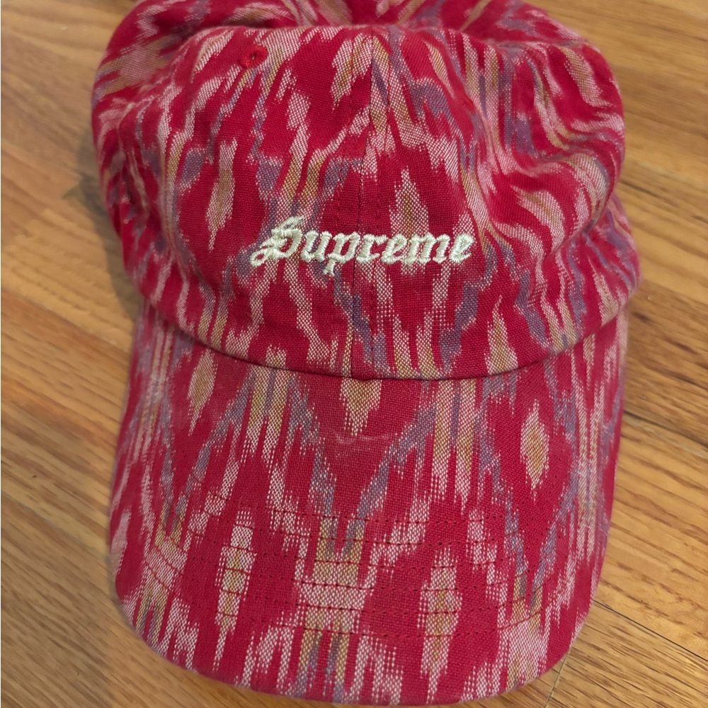 Supreme Red Patterned Cap